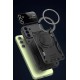 Samsung Galaxy S24 FE Kılıf Joy Lens Standlı Kapak - Kırmızı