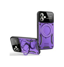 Samsung Galaxy A06 Kılıf Joy Lens Standlı Kapak - Mor