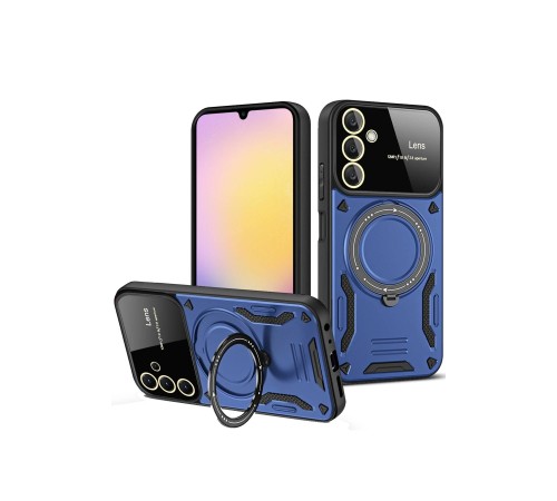 Samsung Galaxy A36 Kılıf Joy Lens Standlı Kapak - Lacivert Samsung Galaxy A36 Kılıf Joy Lens Standlı Kapak - Lacivert