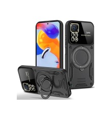 Xiaomi Redmi Note 11 Pro Kılıf Joy Lens Standlı Kapak - Siyah