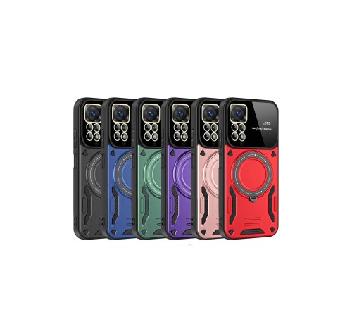 Xiaomi Redmi Note 11 Pro Kılıf Joy Lens Standlı Kapak - Lacivert Xiaomi Redmi Note 11 Pro Kılıf Joy Lens Standlı Kapak - Lacivert