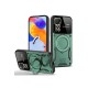 Xiaomi Redmi Note 11 Pro Kılıf Joy Lens Standlı Kapak - Koyu Yeşil