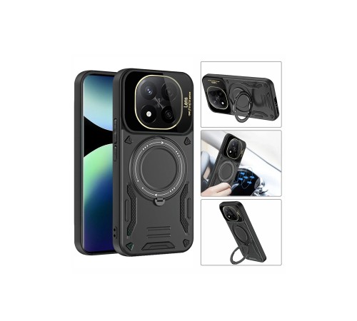 Xiaomi Redmi Note 14 Pro 4G Kılıf Joy Lens Standlı Kapak - Lacivert Xiaomi Redmi Note 14 Pro 4G Kılıf Joy Lens Standlı Kapak - Lacivert