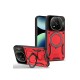 Xiaomi Redmi Note 14 Pro 4G Kılıf Joy Lens Standlı Kapak - Kırmızı