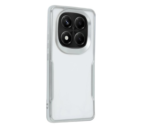 Xiaomi Redmi Note 14 Pro 4G Kılıf Boyi Silikon Kapak - Gümüş Xiaomi Redmi Note 14 Pro 4G Kılıf Boyi Silikon Kapak - Gümüş