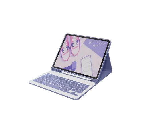 iPad 2022 10.9 (10.nesil) Kılıf KC01 Smart Klavyeli Tablet Kılıfı - Derin Mor iPad 2022 10.9 (10.nesil) Kılıf KC01 Smart Klavyeli Tablet Kılıfı - Derin Mor