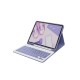 iPad 2022 10.9 (10.nesil) Kılıf KC01 Smart Klavyeli Tablet Kılıfı - Derin Mor