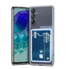Samsung Galaxy A36 Kılıf Kart Şeffaf Silikon - Şeffaf
