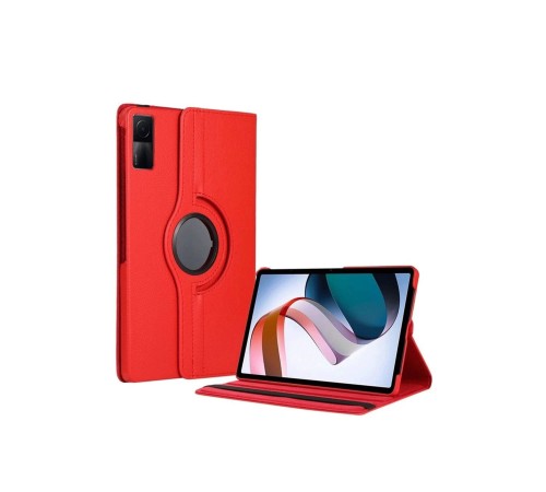 Xiaomi Redmi Pad SE 4G Kılıf 360 Tablet Deri Kılıf - Kırmızı Xiaomi Redmi Pad SE 4G Kılıf 360 Tablet Deri Kılıf - Kırmızı