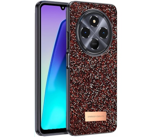 Xiaomi Redmi 14C Bright Simli Kapak - Derin Mor Xiaomi Redmi 14C Bright Simli Kapak - Derin Mor