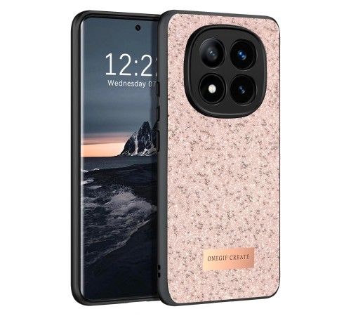 Xiaomi Redmi Note 14 Pro 4G Bright Simli Kapak - Pembe Xiaomi Redmi Note 14 Pro 4G Bright Simli Kapak - Pembe