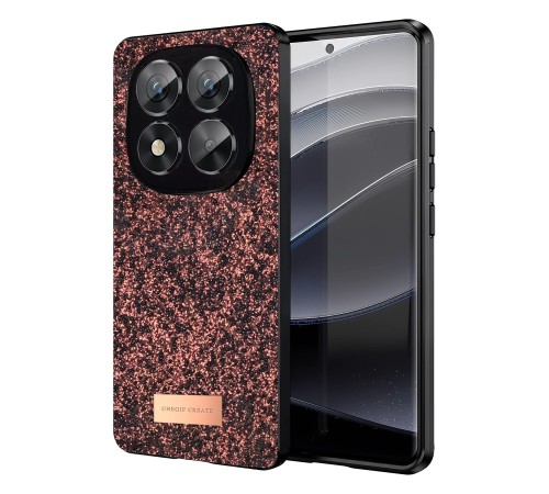 Xiaomi Redmi Note 14 Pro 5G Bright Simli Kapak - Derin Mor Xiaomi Redmi Note 14 Pro 5G Bright Simli Kapak - Derin Mor