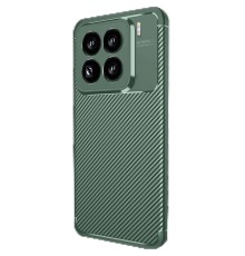 Xiaomi Mi 15 Pro Kılıf Auto Focus Karbon Kapak - Koyu Yeşil