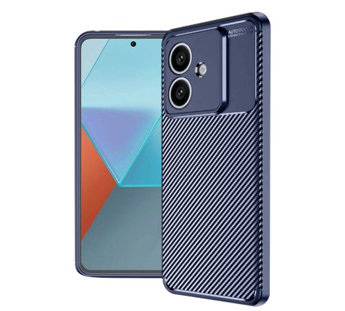 Oppo A3 Kılıf Auto Focus Karbon Kapak - Lacivert Oppo A3 Kılıf Auto Focus Karbon Kapak - Lacivert