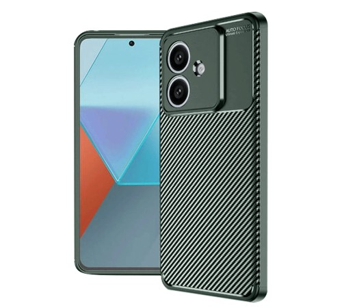 Oppo A3 Kılıf Auto Focus Karbon Kapak - Koyu Yeşil Oppo A3 Kılıf Auto Focus Karbon Kapak - Koyu Yeşil