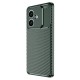 Oppo A3 Kılıf Auto Focus Karbon Kapak - Koyu Yeşil