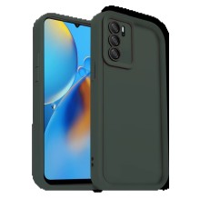 Oppo A16 Kılıf Viera Silikon - Koyu Yeşil