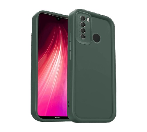 Xiaomi Redmi Note 8 Kılıf Viera Silikon - Koyu Yeşil Xiaomi Redmi Note 8 Kılıf Viera Silikon - Koyu Yeşil