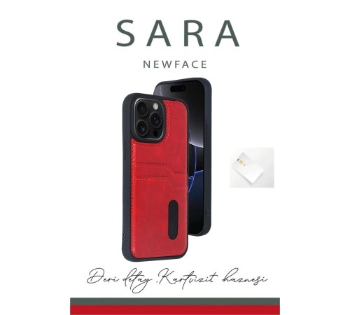 iPhone 14 Pro Max Kılıf Sara Kartvizitli Deri Kılıf - Lacivert iPhone 14 Pro Max Kılıf Sara Kartvizitli Deri Kılıf - Lacivert