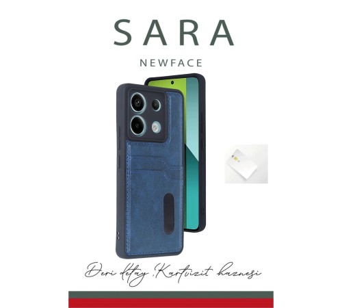 Xiaomi Redmi Note 13 Pro 4G Kılıf Sara Kartvizitli Deri Kılıf - Kırmızı Xiaomi Redmi Note 13 Pro 4G Kılıf Sara Kartvizitli Deri Kılıf - Kırmızı