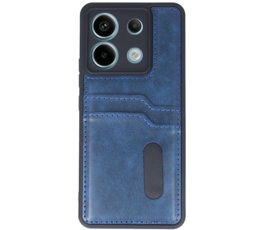 Xiaomi Redmi Note 13 Pro 4G Kılıf Sara Kartvizitli Deri Kılıf - Lacivert Xiaomi Redmi Note 13 Pro 4G Kılıf Sara Kartvizitli Deri Kılıf - Lacivert