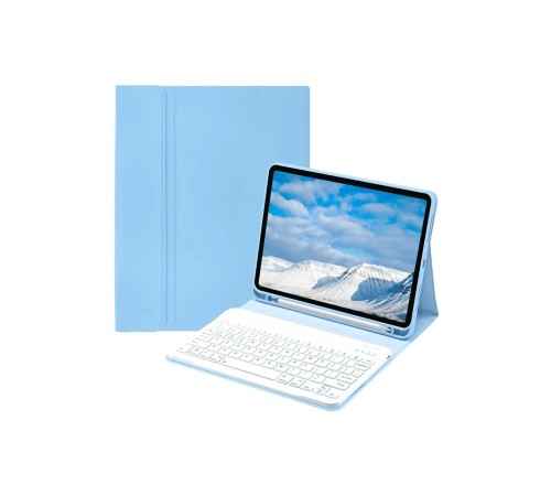 iPad Pro 11 (2022) Kılıf KC01 Smart Klavyeli Tablet Kılıfı - Açık Mavi iPad Pro 11 (2022) Kılıf KC01 Smart Klavyeli Tablet Kılıfı - Açık Mavi