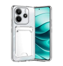 Xiaomi Redmi Note 14 4G Kılıf Kart Şeffaf Silikon - Şeffaf
