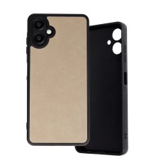 Samsung Galaxy A06 Kılıf Aras Deri Kapak - Pudra
