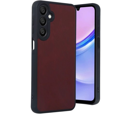 Samsung Galaxy A16 5G Kılıf Aras Deri Kapak - Bordo Samsung Galaxy A16 5G Kılıf Aras Deri Kapak - Bordo