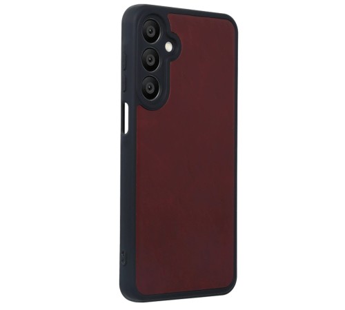 Samsung Galaxy A16 5G Kılıf Aras Deri Kapak - Bordo Samsung Galaxy A16 5G Kılıf Aras Deri Kapak - Bordo