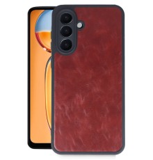 Samsung Galaxy S24 FE Kılıf Aras Deri Kapak - Bordo