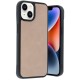 iPhone 14 Kılıf Aras Deri Kapak - Pudra
