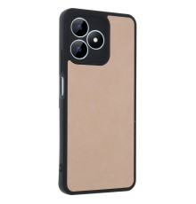 Realme Note 50 4G Kılıf Aras Deri Kapak - Pudra