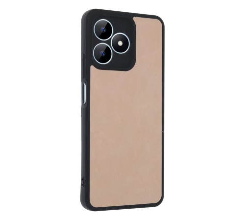 Realme Note 50 4G Kılıf Aras Deri Kapak - Pudra Realme Note 50 4G Kılıf Aras Deri Kapak - Pudra