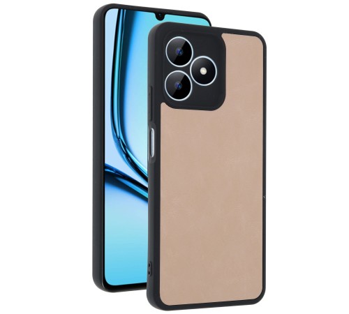 Realme Note 50 4G Kılıf Aras Deri Kapak - Pudra Realme Note 50 4G Kılıf Aras Deri Kapak - Pudra