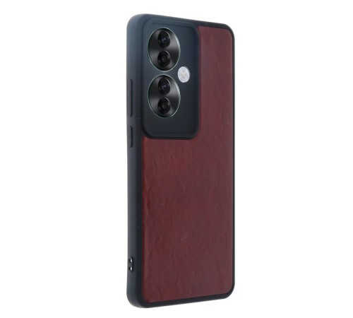 Oppo Reno 11F Kılıf Aras Deri Kapak - Bordo