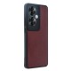 Oppo Reno 11F Kılıf Aras Deri Kapak - Bordo