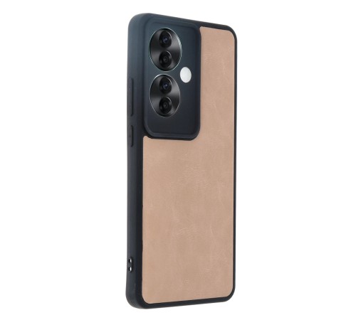 Oppo Reno 11F Kılıf Aras Deri Kapak - Pudra Oppo Reno 11F Kılıf Aras Deri Kapak - Pudra