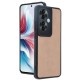 Oppo Reno 11F Kılıf Aras Deri Kapak - Pudra