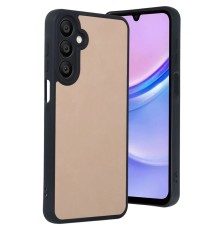 Samsung Galaxy A35 5G Kılıf Aras Deri Kapak - Pudra