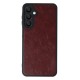Samsung Galaxy A55 5G Kılıf Aras Deri Kapak - Bordo