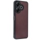 Xiaomi Redmi 13 4G Kılıf Aras Deri Kapak - Bordo