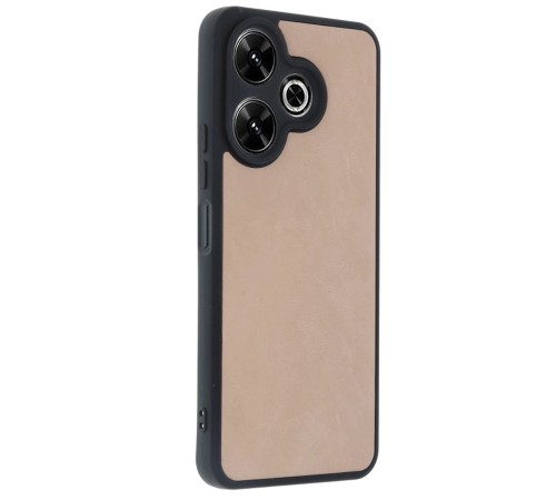 Xiaomi Redmi 13 4G Kılıf Aras Deri Kapak - Pudra Xiaomi Redmi 13 4G Kılıf Aras Deri Kapak - Pudra