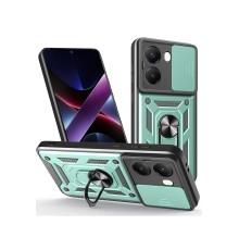 Xiaomi Poco X7 Pro Kılıf Pars Lens Yüzüklü Silikon - Yeşil