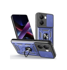 Xiaomi Poco X7 Pro Kılıf Pars Lens Yüzüklü Silikon - Lacivert