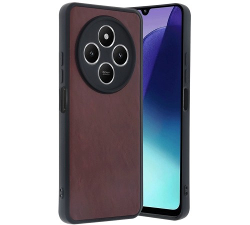 Xiaomi Redmi 14C Kılıf Aras Deri Kapak - Bordo