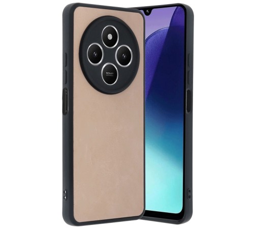 Xiaomi Redmi 14C Kılıf Aras Deri Kapak - Pudra