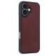 iPhone 16 Kılıf Aras Deri Kapak - Bordo