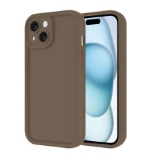 iPhone 14 Kılıf Viera Silikon - Kahverengi