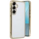 Samsung Galaxy S25 Plus Kılıf Lensli Silikon - Gold